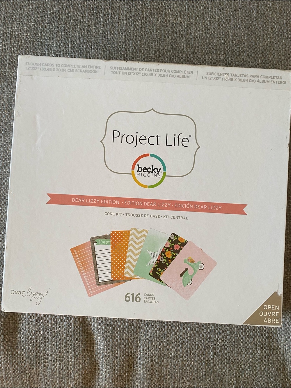NWT- Project Life Becky Higgins Dear Lizzy Core Kit - Pink & Mint Cards